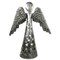 Metallic Up Cycled Steel Angel Decor 14 inches Wings Down Table Accent